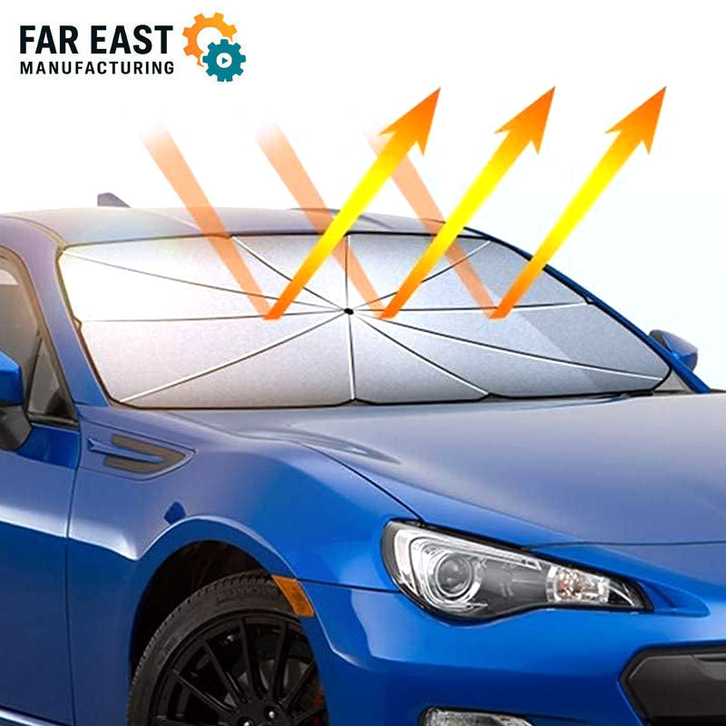 Payung teduh matahari cermin depan